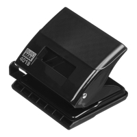 Діркопробивач Buromax пластиковий, до 20 аркушів, 120 х 88 х 76 мм, чорний (BM.4019-01) Diawest