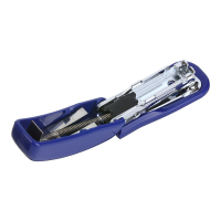 Степлер Buromax пластиковий МІНІ, 10 аркушів, (скоби №10), 61 х 36 х 23 мм, синій (BM.4125-02) Diawest