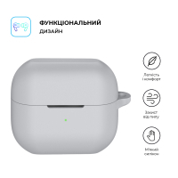 Чохол для навушників Armorstandart Hang Case для Samsung Galaxy Buds 3/3 Pro Grey (ARM79984) Diawest