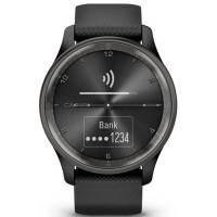 Смарт-годинник Garmin vivomove Trend, Black, Silicone, GPS (010-02665-00) Diawest