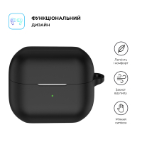 Чохол для навушників Armorstandart Hang Case для Samsung Galaxy Buds 3/3 Pro Black (ARM79972) Diawest
