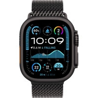 Смарт-годинник Apple Watch Ultra 2 2024 GPS + Cellular 49mm Black Titanium Case with Black Titanium Milanese Loop - S (MX4W3UL/A) Diawest