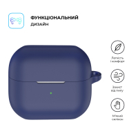 Чохол для навушників Armorstandart Hang Case для Samsung Galaxy Buds 3/3 Pro Dark Blue (ARM79987) Diawest