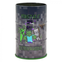 Підставка для дрібниць Yes бочка Minecraft метал, сірий (708376) Diawest