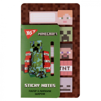 Папір для нотаток Yes з липким шаром Minecraft в наборі 100 аркушів (5х20) (170323) Diawest