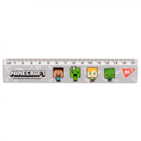 Лінійка Yes Minecraft сіра 15 см (370653) Diawest