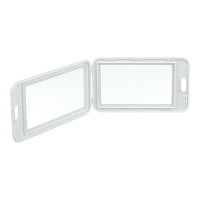 Бейдж Buromax вертикальний, 69 х 111мм, PP+PVC, білий (BM.5414-12) Diawest