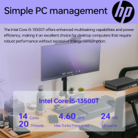 Комп'ютер HP Pro 400 G9 Mini / i3-13100T, 8, 512, WiFi, кл+м (885G3EA) Diawest
