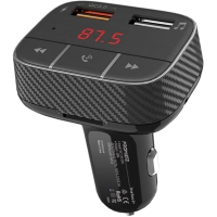 FM модулятор Promate SmarTune 2+ BLUETOOTH 5.0 USB QC 3.0 AUX/SD/USB BLACK (smartune-2+.black) Diawest