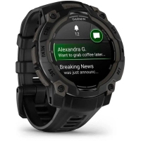 Смарт-годинник Garmin Instinct 3, 45mm, AMOLED, Black Bezel with Black Band, GPS смарт-годинник (010-02936-00) Diawest
