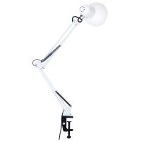 Настільна лампа Євросвітло Ridy-027 E27 зі струбциною біла Diawest