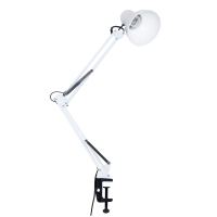 Настільна лампа Євросвітло Ridy-027 E27 зі струбциною біла Diawest