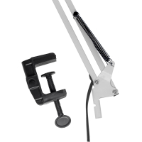 Настільна лампа Євросвітло Ridy-027 E27 зі струбциною біла Diawest