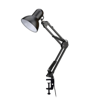 Настільна лампа Євросвітло Ridy-027 E27 зі струбциною чорна Diawest