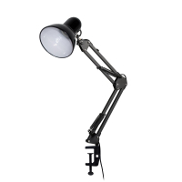 Настільна лампа Євросвітло Ridy-027 E27 зі струбциною чорна Diawest