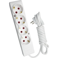 Мережевий подовжувач TECCO 3м 4 поста white (8681277842108) Diawest