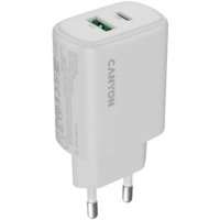 Зарядний пристрій Canyon OnCharge 250 25W 1xPD 1xQC EU White (CNE-CHA250-21) Diawest