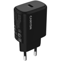 Зарядний пристрій Canyon OnCharge 250 25W 1xPD EU Black (CNE-CHA250-11) Diawest