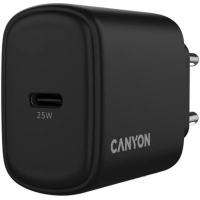 Зарядний пристрій Canyon OnCharge 250 25W 1xPD EU Black (CNE-CHA250-11) Diawest