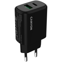 Зарядний пристрій Canyon OnCharge 250 25W 1xPD 1xQC EU Black (CNE-CHA250-31) Diawest