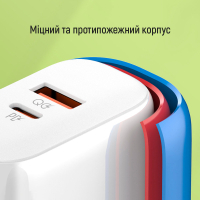 Зарядний пристрій ColorWay GaN Mini 25W PD Port PPS USB-C white (CW-CHS052PD-WT) Diawest