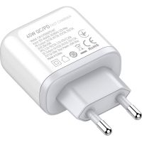 Зарядний пристрій ColorWay GaN Mini 25W PD Port PPS USB-C white (CW-CHS052PD-WT) Diawest