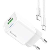 Зарядний пристрій ColorWay GaN Mini 35W PD Port PPS USB (Type-C PD + USB QC4.0) cable Type-C (CW-CHS055PDC-WT) Diawest