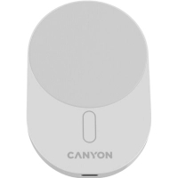 Зарядний пристрій Canyon OnGrip 105 15W Qi2 Wireless White (CNS-CCH105W) Diawest
