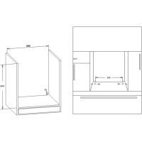 Духова шафа HEINNER HBO-S569LDTGC-GBK Diawest