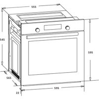 Духова шафа HEINNER HBO-S569LDTGC-GBK Diawest