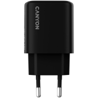 Зарядний пристрій Canyon OnCharge 200 20W 1xPD EU Black (CNE-CHA200-11) Diawest