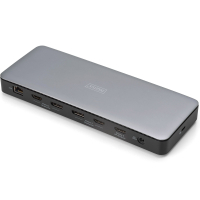 Порт-реплікатор Digitus USB-C > 3xHDMI/2xDP/4xUSB-A/USB-C/RJ54/DC/Audio (DA-70918) Diawest