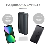 Батарея універсальна TechCharge 20000mAh, PD/18W, QC/3.0 (1742) Diawest