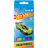 Олівці кольорові Kite Hot Wheels 12 кольорів (HW25-051) Diawest