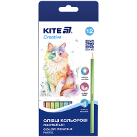 Олівці кольорові Kite Creative Pastel 12 кольорів (K-451) Diawest