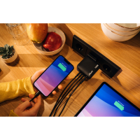 Зарядний пристрій Verbatim MiniGaN 165 W 4 ports (3xUSB-C/1xUSB-A) (32216) Diawest