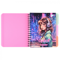 Блокнот Yes А4 Cyber girl 144 аркуша пластикова обкладинка (681964) Diawest