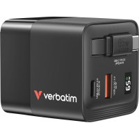 Зарядний пристрій Verbatim GaN 65 W 2 ports (USB-C/1xUSB-A) (32217) Diawest