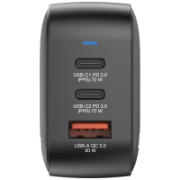 Зарядний пристрій Verbatim MiniGaN 70 W 3 ports (2xUSB-C/1xUSB-A) (32229) Diawest