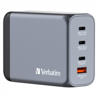 Зарядний пристрій Verbatim GaN 200 W 4 ports (2xUSB-C-100 W,USB-C-65 W /USB-A -3.0) (32204) Diawest