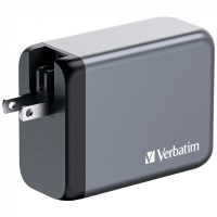 Зарядний пристрій Verbatim GaN 200 W 4 ports (2xUSB-C-100 W,USB-C-65 W /USB-A -3.0) (32204) Diawest