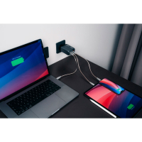 Зарядний пристрій Verbatim GaN 200 W 4 ports (2xUSB-C-100 W,USB-C-65 W /USB-A -3.0) (32204) Diawest