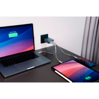 Зарядний пристрій Verbatim GaN 100 W 4 ports (2xUSB-C-100 W,USB-C 65 W /USB-A -3.0) (32202) Diawest