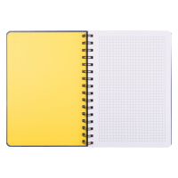 Блокнот Yes А5 80 аркушів на cпіралі з резинкою Smiley World клітинка (151832) Diawest