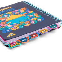 Блокнот Yes А5 96 аркушів на cпіралі із роздільниками Stand with Ukraine клітинка (151838) Diawest