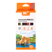 Олівці кольорові Yes Orange Line 24 кольорів з точилкою (290754) Diawest