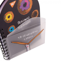 Блокнот Yes В6+ подвійна cпіраль з пластиковою кишенею Гусь крапка (151848) Diawest