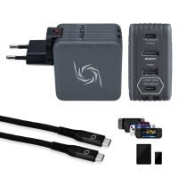 Зарядний пристрій AVerMedia GC313 CORE GO 100W 2хUSB-С 1хUSB-A 1xHDMI black (40AAGC313AWN) Diawest