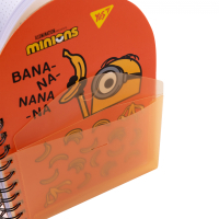 Блокнот Yes В6+ подвійна cпіраль з пластиковою кишенею Minions крапка (151793) Diawest