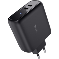Зарядний пристрій Trust Maxo 65W 2xUSB-C PD black (25380_TRUST) Diawest